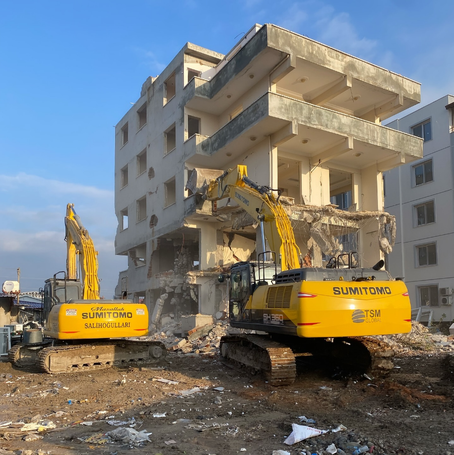 Hatay Yıkım Çalışması - Z GRUP İNŞAAT saha çalışması